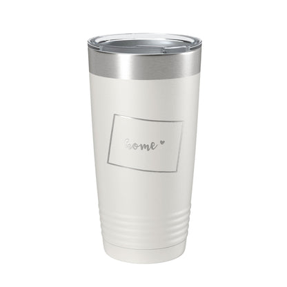 Wyoming Tumbler Home State Travel Mug Insulated Laser Engraved Map Coffee Cup 20 oz-1