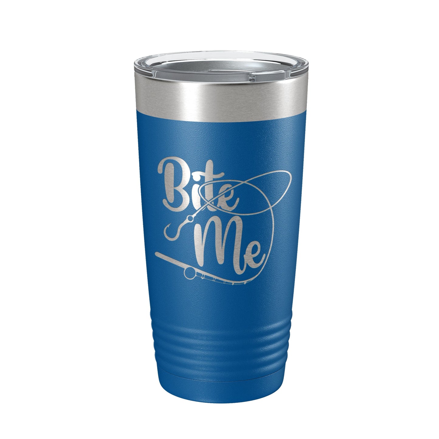 Fishing Tumbler Funny Bite Me Travel Mug Insulated Laser Engraved Coffee Cup Funny Gift For Angler Bass Fisherman 20 oz-6