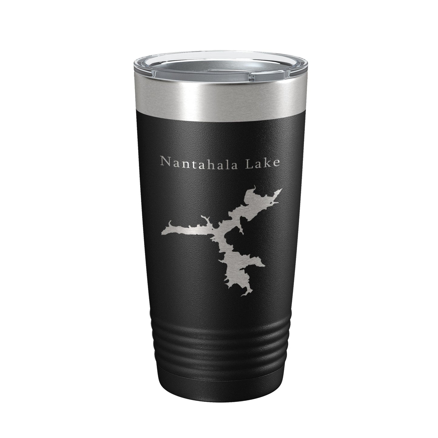 Nantahala Lake Map Tumbler Travel Mug Insulated Laser Engraved Coffee Cup North Carolina 20 oz-0