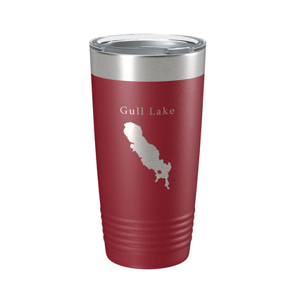 Gull Lake Map Tumbler Travel Mug Insulated Laser Engraved Coffee Cup Michigan 20 oz-18