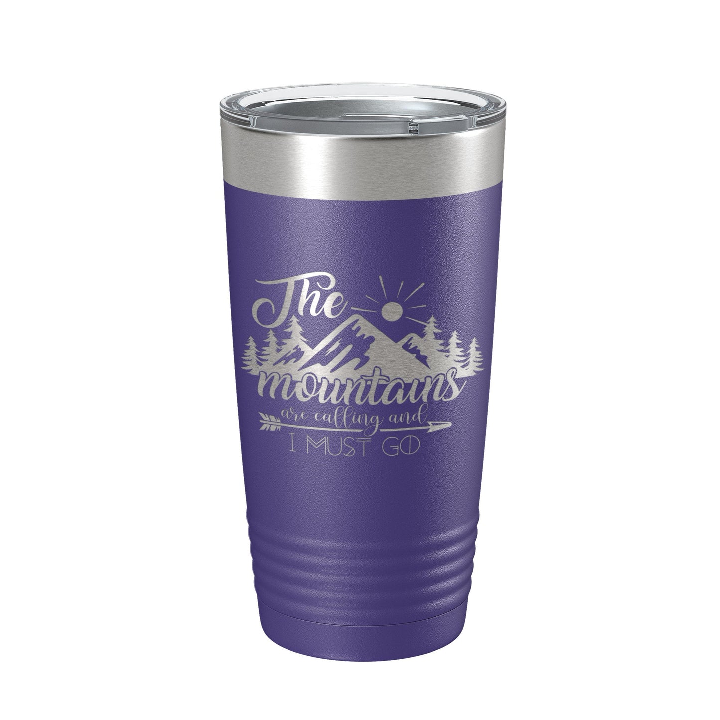 Mountains Are Calling And I Must Go Tumbler Outdoors Travel Mug Insulated Laser Engraved Coffee Cup Camping Hiking Gift 20 oz-15