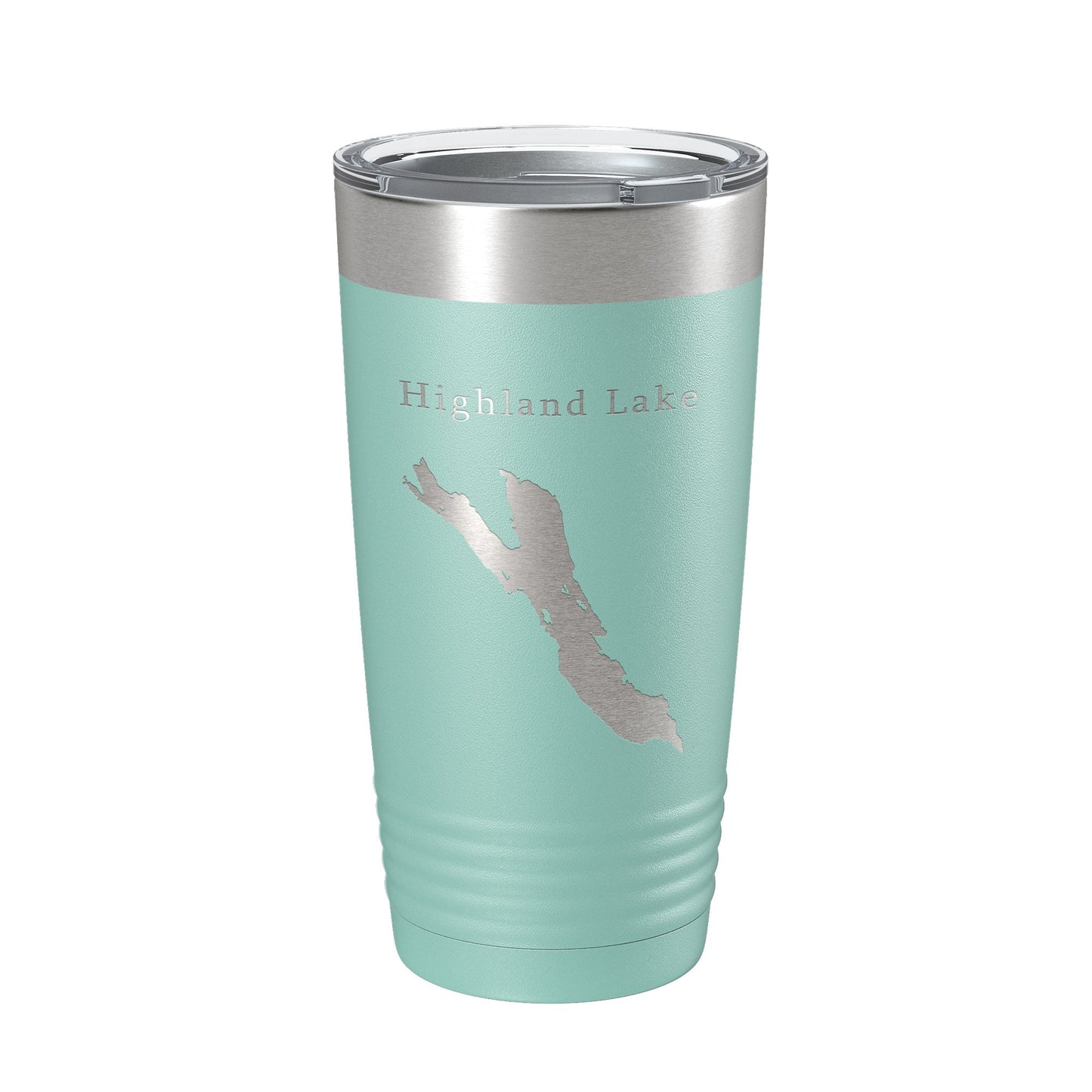 Highland Lake Bridgton Map Tumbler Travel Mug Insulated Laser Engraved Coffee Cup Maine 20 oz-12