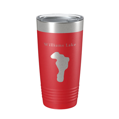 Williams Lake Map Tumbler Travel Mug Insulated Laser Engraved Coffee Cup New Mexico 20 oz-10