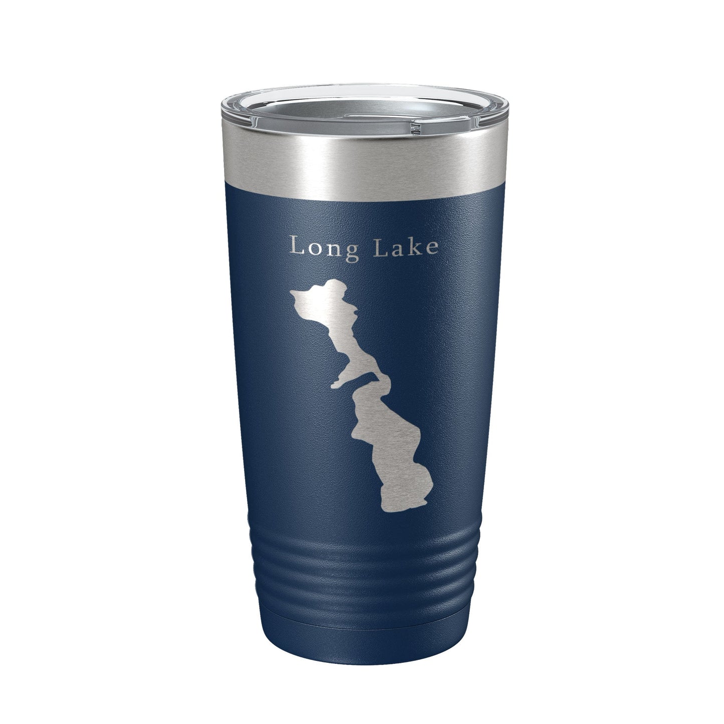 Long Lake Map Tumbler Travel Mug Insulated Laser Engraved Coffee Cup Minneapolis St. Paul Minnesota 20 oz-2