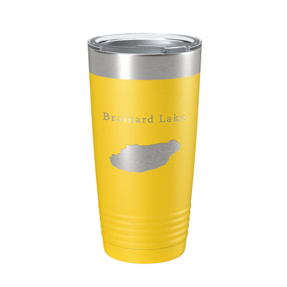 Brainard Lake Map Tumbler Travel Mug Insulated Laser Engraved Coffee Cup Colorado 20 oz-19
