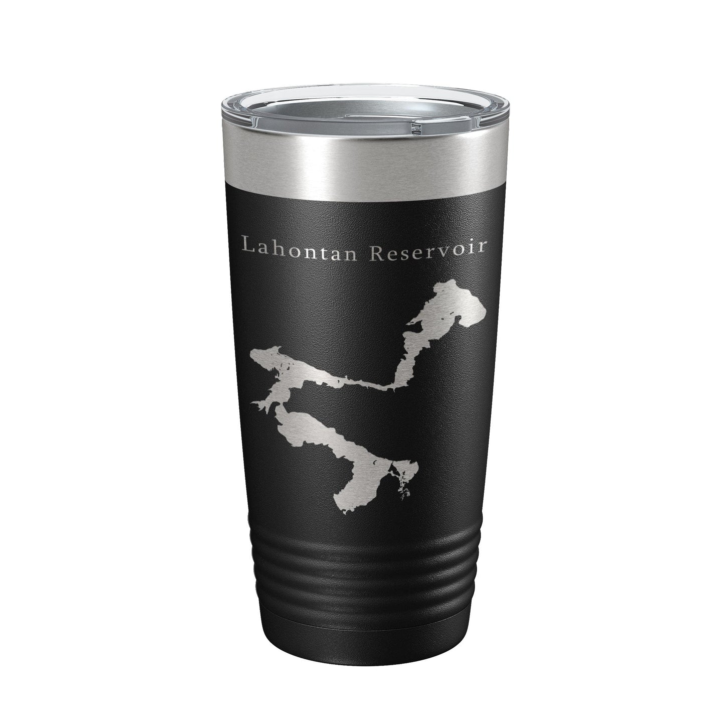 Lahontan Reservoir Tumbler Lake Map Travel Mug Insulated Laser Engraved Coffee Cup Nevada 20 oz-0
