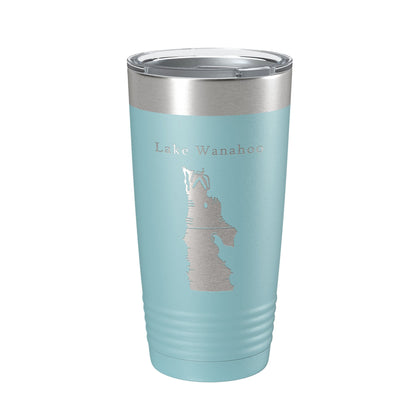 Lake Wanahoo Map Tumbler Travel Mug Insulated Laser Engraved Coffee Cup Nebraska 20 oz-13
