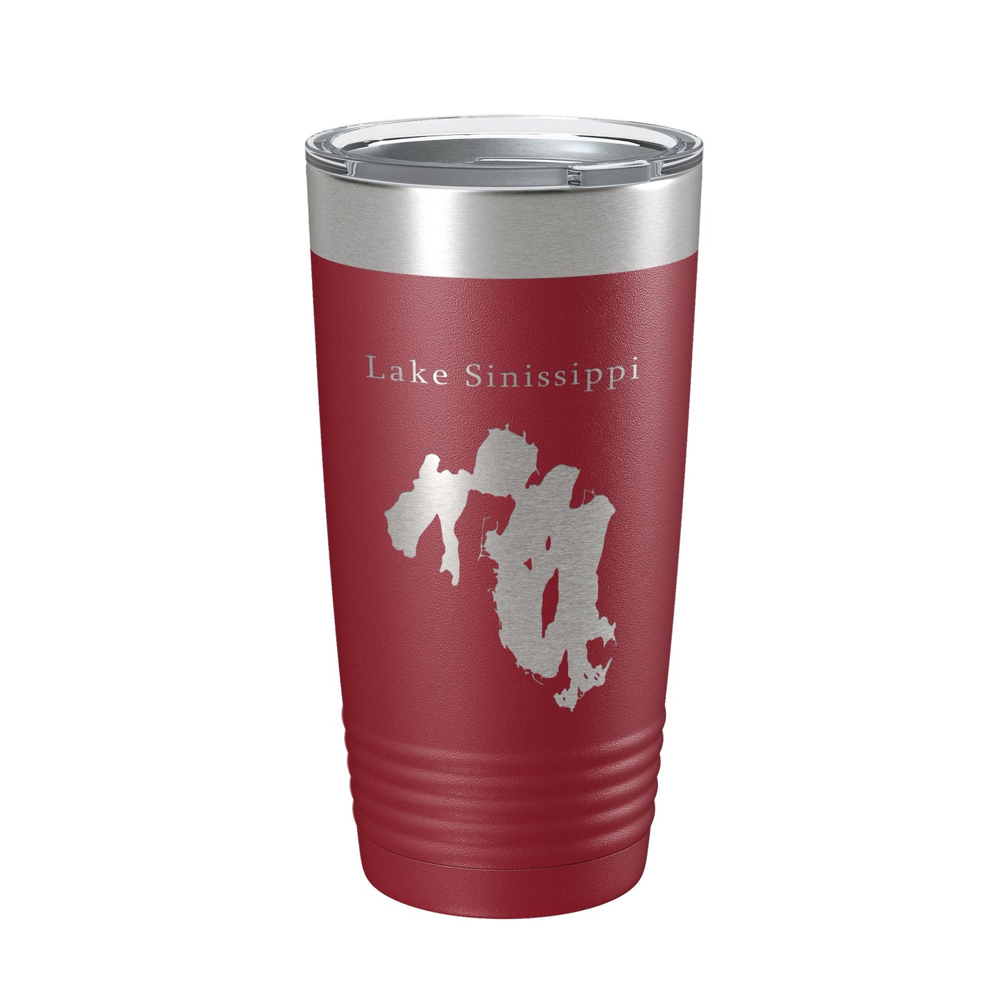 Lake Sinissippi Map Tumbler Travel Mug Insulated Laser Engraved Coffee Cup Wisconsin 20 oz-18