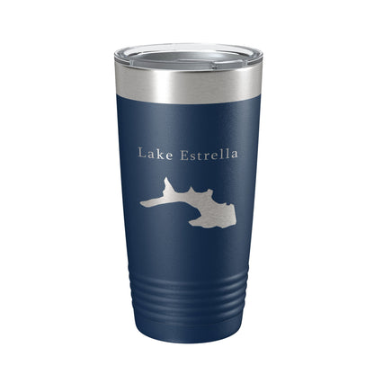 Lake Estrella Map Tumbler Travel Mug Insulated Laser Engraved Coffee Cup Hot Springs Village Arkansas 20 oz-8