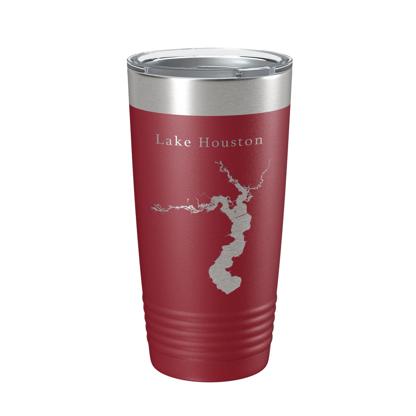 Lake Houston Map Tumbler Travel Mug Insulated Laser Engraved Coffee Cup Texas 20 oz-18