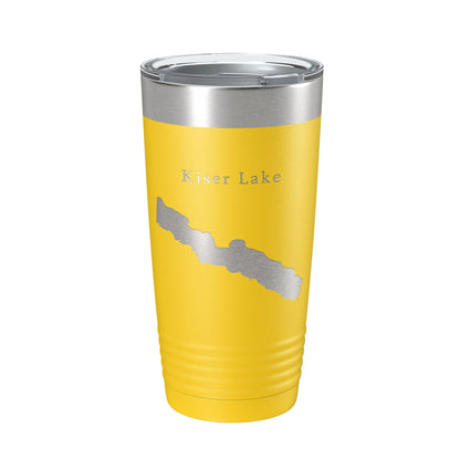 Kiser Lake Map Tumbler Travel Mug Insulated Laser Engraved Coffee Cup Ohio 20 oz-4