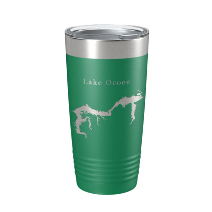 Lake Ocoee Map Tumbler Travel Mug Insulated Laser Engraved Coffee Cup Tennessee 20 oz-9