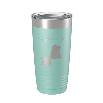 Alligator Lake Map Tumbler Travel Mug Insulated Laser Engraved Coffee Cup Osceola Kissimmee Florida 20 oz-12