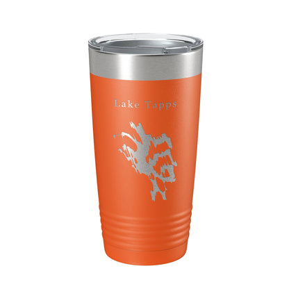 Lake Tapps Map Tumbler Travel Mug Insulated Laser Engraved Coffee Cup Washington 20 oz-17