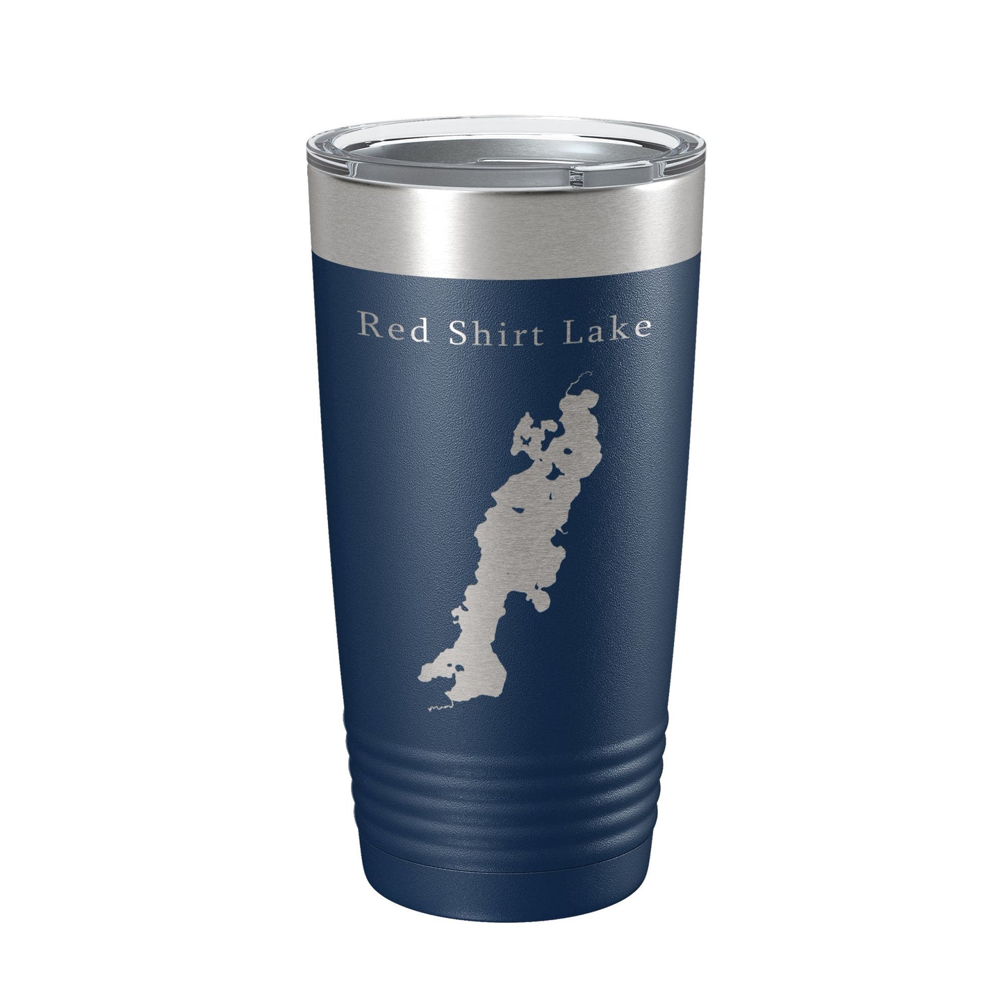Red Shirt Lake Map Tumbler Travel Mug Insulated Laser Engraved Coffee Cup Alaska 20 oz-8