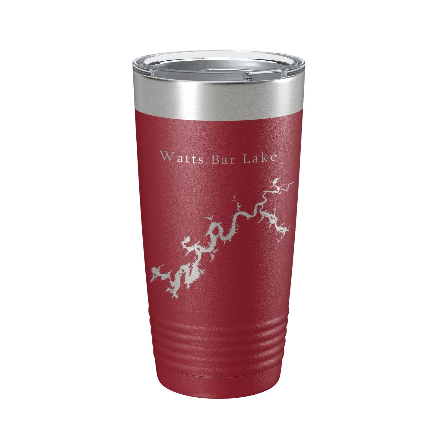 Watts Bar Lake Map Tumbler Travel Mug Insulated Laser Engraved Coffee Cup Tennessee 20 oz-18