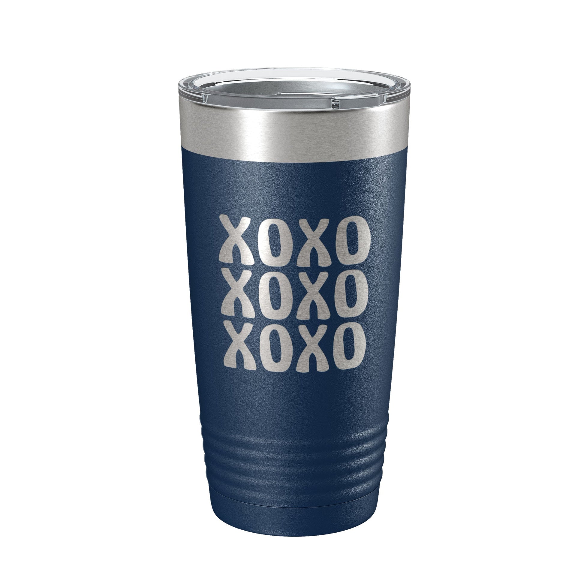 XOXO Tumbler Hugs And Kisses Travel Mug Insulated Laser Engraved Coffee Cup 20 oz-2