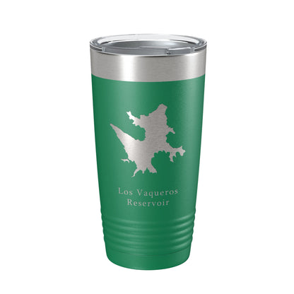 Los Vaqueros Reservoir Tumbler Lake Map Travel Mug Insulated Laser Engraved Coffee Cup California 20 oz-9