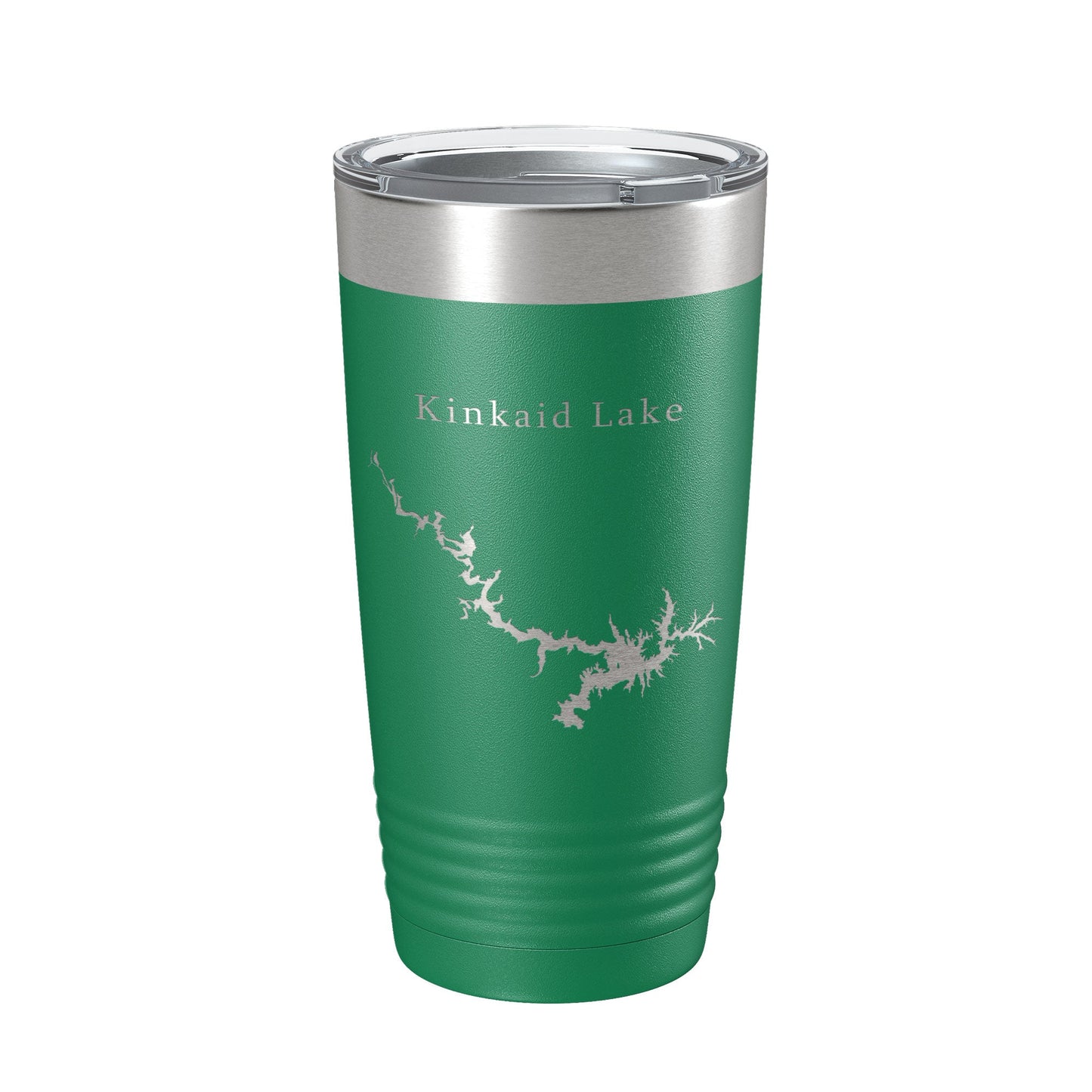Kinkaid Lake Map Tumbler Travel Mug Insulated Laser Engraved Coffee Cup Illinois 20 oz-9