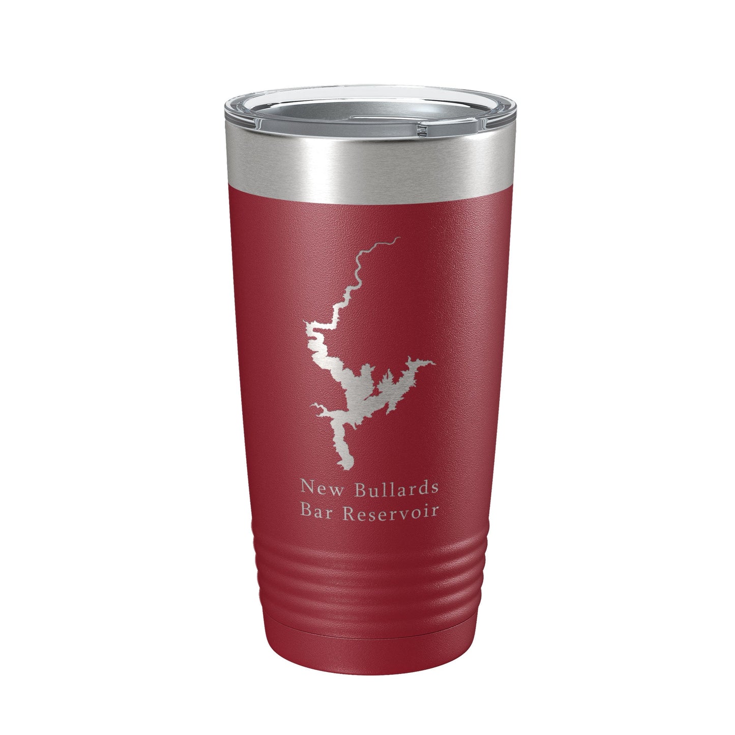 New Bullards Bar Reservoir Tumbler Lake Map Travel Mug Insulated Laser Engraved Coffee Cup California 20 oz-18