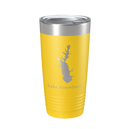 Lake Arrowhead Map Tumbler Travel Mug Insulated Laser Engraved Coffee Cup Georgia 20 oz-19