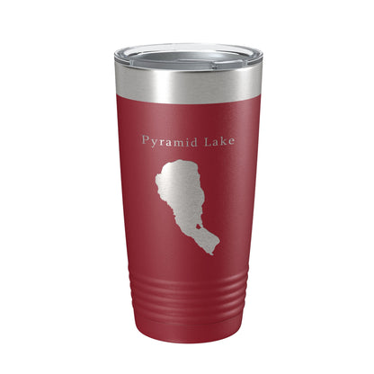 Pyramid Lake Map Tumbler Travel Mug Insulated Laser Engraved Coffee Cup Nevada 20 oz-18