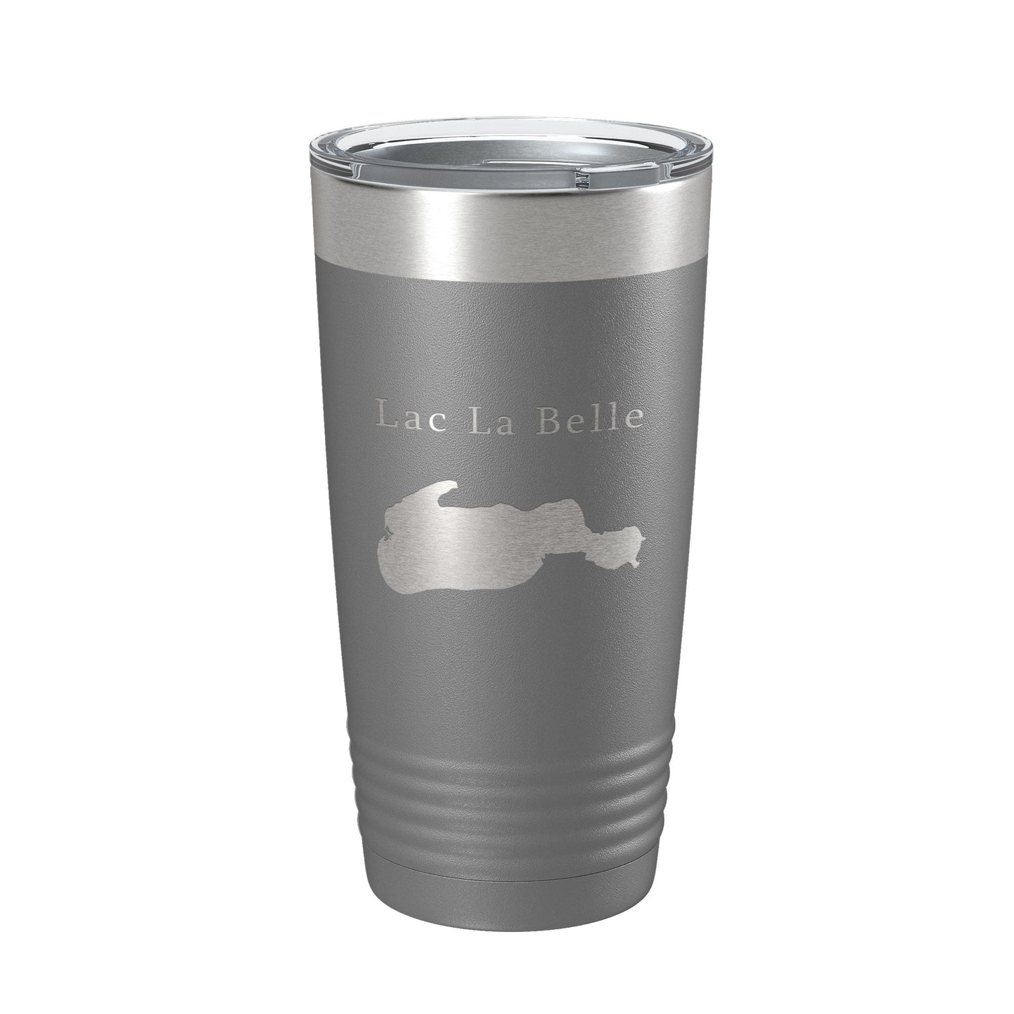 Lac La Belle Tumbler Lake Map Travel Mug Insulated Laser Engraved Coffee Cup Michigan 20 oz-16