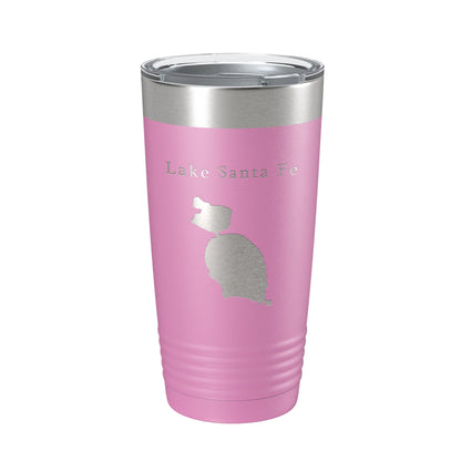 Lake Santa Fe Map Tumbler Travel Mug Insulated Laser Engraved Coffee Cup Florida 20 oz-14