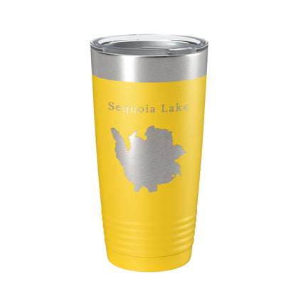 Sequoia Lake Map Tumbler Travel Mug Insulated Laser Engraved Coffee Cup California 20 oz-4