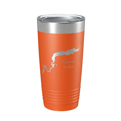 Gantt Lake Map Tumbler Travel Mug Insulated Laser Engraved Coffee Cup Alabama 20 oz-17