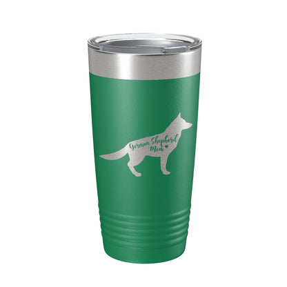 German Shepherd Mom Tumbler Dog Travel Mug Gift Insulated Laser Engraved Coffee Cup 20 oz-9