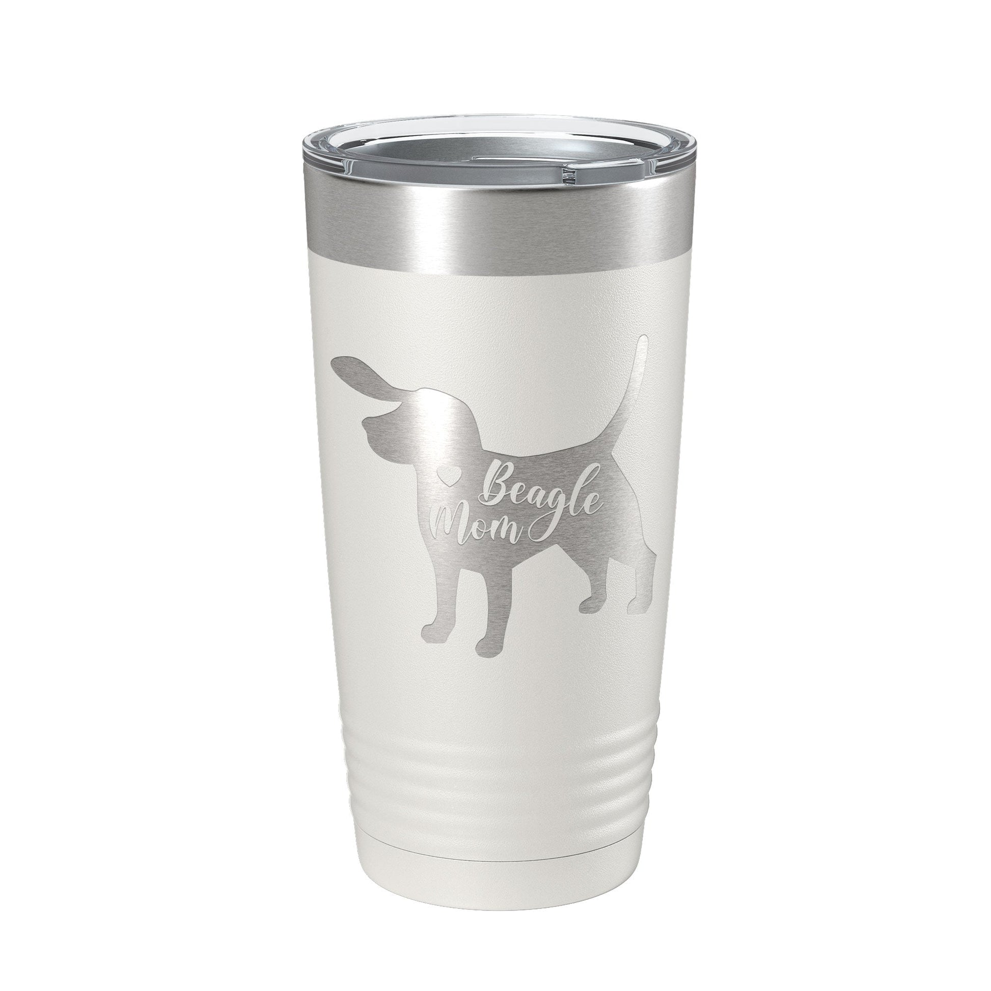 Beagle Mom Tumbler Dog Travel Mug Gift Insulated Laser Engraved Coffee Cup 20 oz-1