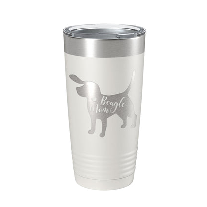 Beagle Mom Tumbler Dog Travel Mug Gift Insulated Laser Engraved Coffee Cup 20 oz-7