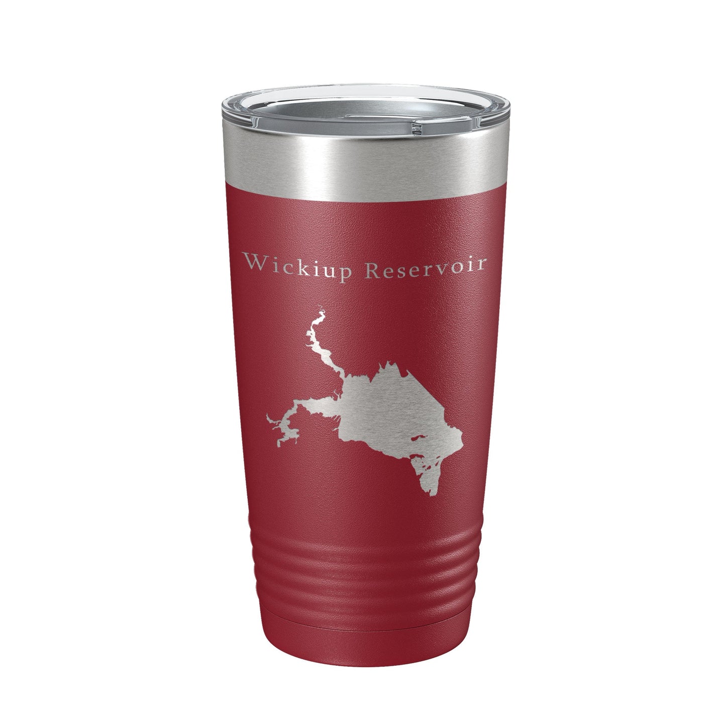 Wickiup Reservoir Tumbler Lake Map Travel Mug Insulated Laser Engraved Coffee Cup Oregon 20 oz-18