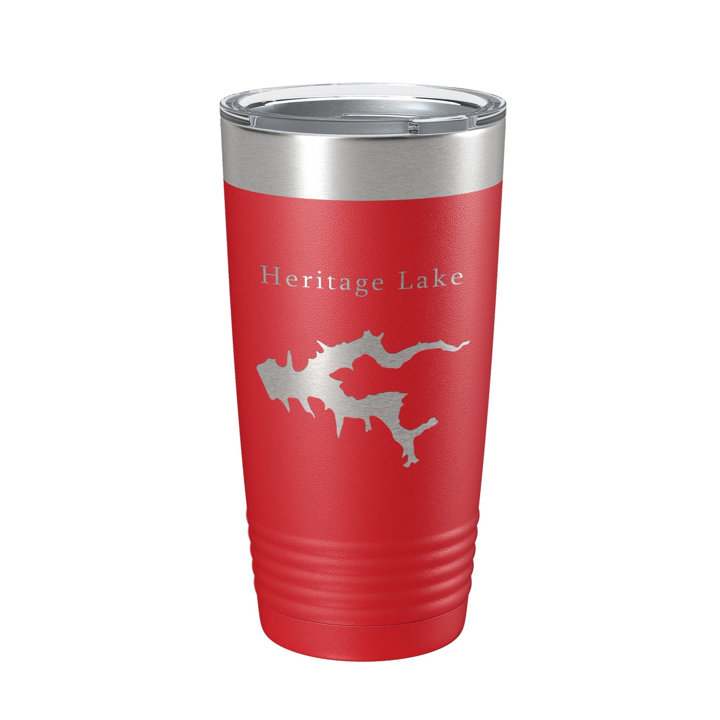 Heritage Lake Map Tumbler Travel Mug Insulated Laser Engraved Coffee Cup Illinois 20 oz-10