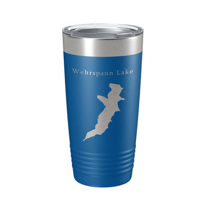Wehrspann Lake Map Tumbler Travel Mug Insulated Laser Engraved Coffee Cup Nebraska 20 oz-6