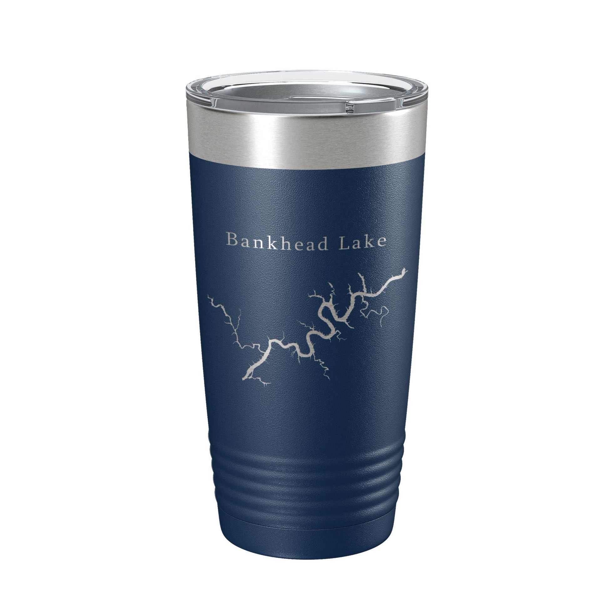 Bankhead Lake Map Tumbler Travel Mug Insulated Laser Engraved Coffee Cup Black Warrior River Alabama 20 oz-2