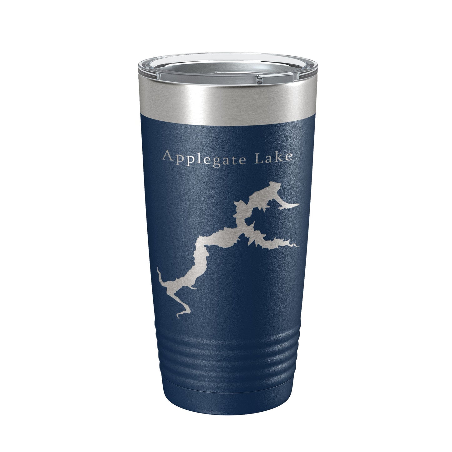 Applegate Lake Map Tumbler Travel Mug Insulated Laser Engraved Coffee Cup Oregon 20 oz-8