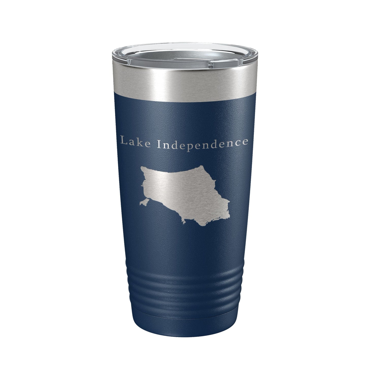 Lake Independence Map Tumbler Travel Mug Insulated Laser Engraved Coffee Cup Michigan 20 oz-8