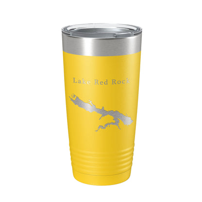 Lake Red Rock Map Tumbler Travel Mug Insulated Laser Engraved Coffee Cup Iowa 20 oz-19