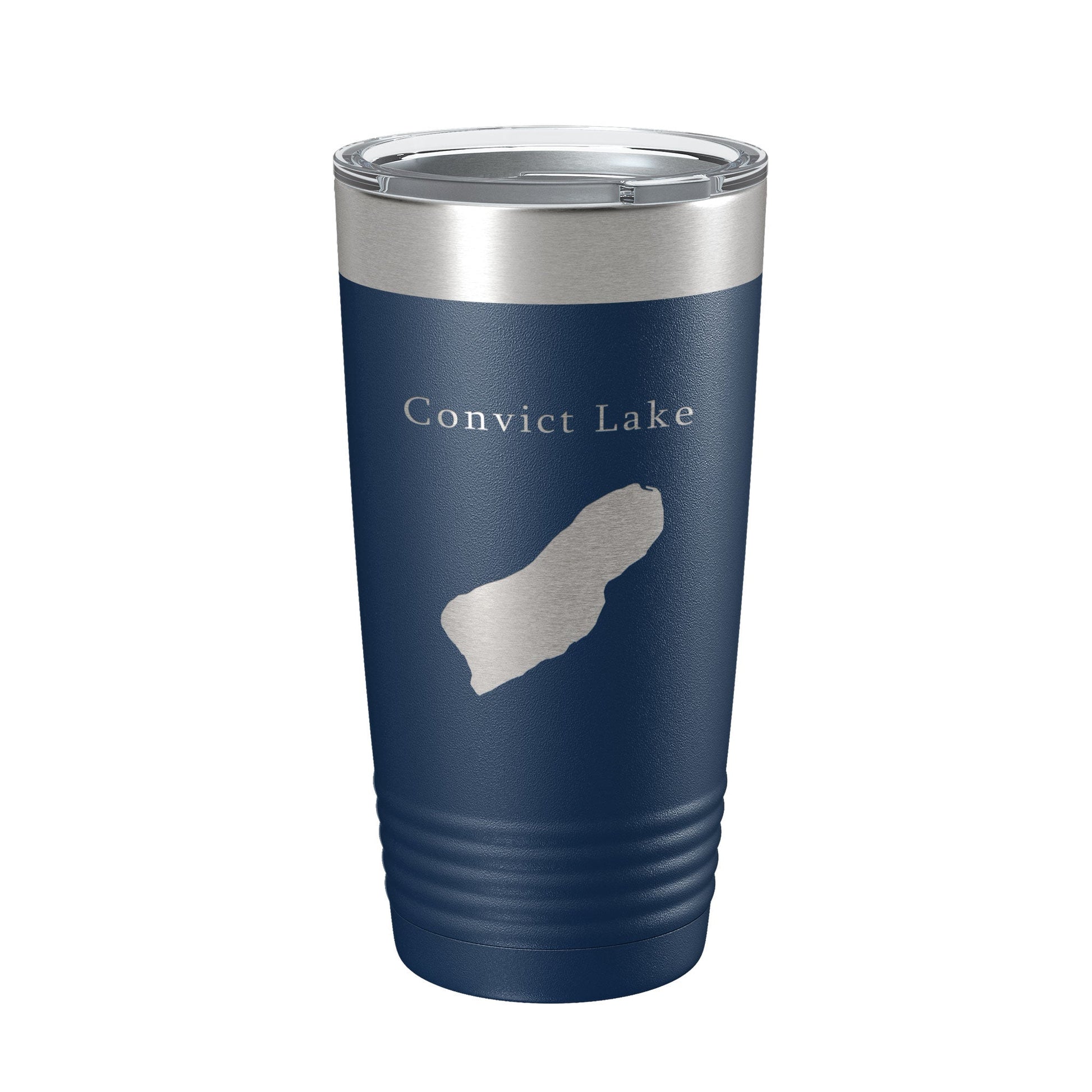 Convict Lake Map Tumbler Travel Mug Insulated Laser Engraved Coffee Cup California 20 oz-2