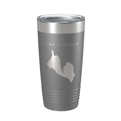 Lake Almanor Map Tumbler Travel Mug Insulated Laser Engraved Coffee Cup California 20 oz-16