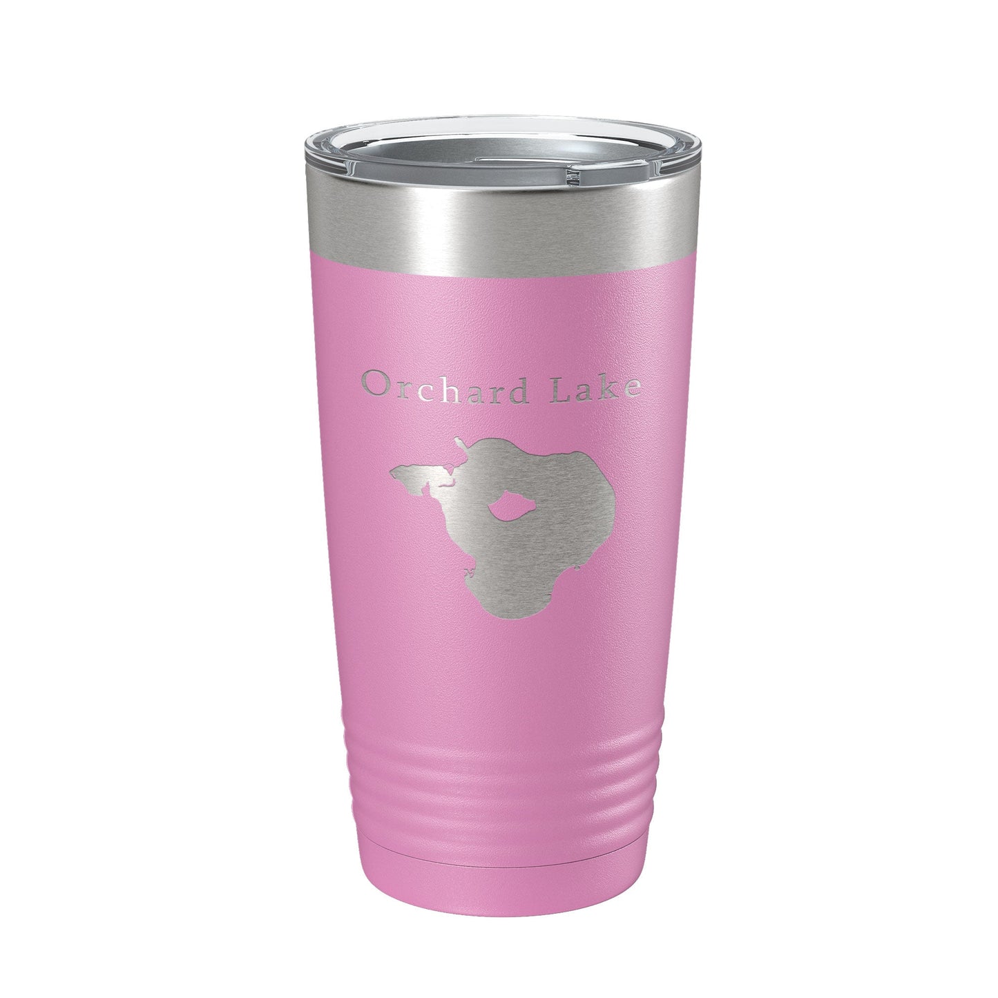 Orchard Lake Map Tumbler Travel Mug Insulated Laser Engraved Coffee Cup Michigan 20 oz-14