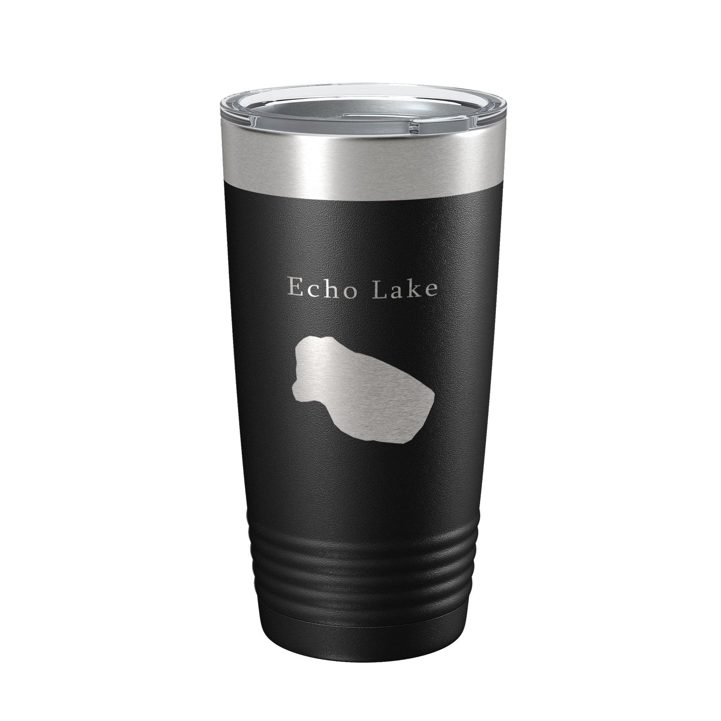 Echo Lake Map Tumbler Travel Mug Insulated Laser Engraved Coffee Cup Colorado 20 oz-0