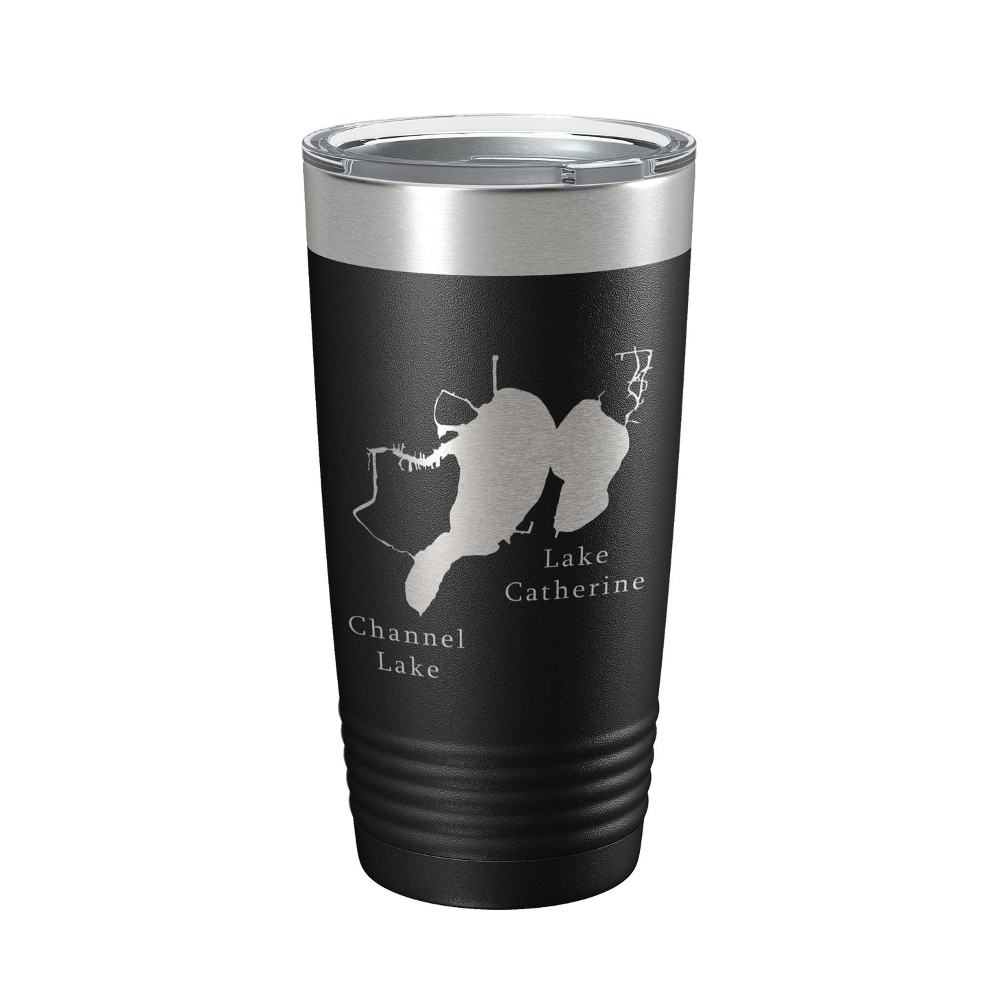 Channel Lake Catherine Lake Map Tumbler Travel Mug Insulated Laser Engraved Coffee Cup Illinois 20 oz-5