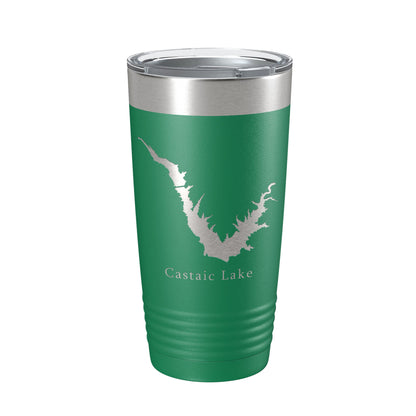 Castaic Lake Map Tumbler Travel Mug Insulated Laser Engraved Coffee Cup California 20 oz-9
