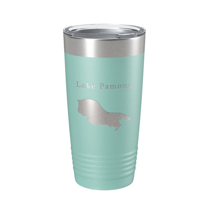 Lake Pamona Map Tumbler Travel Mug Insulated Laser Engraved Coffee Cup Georgia 20 oz-12