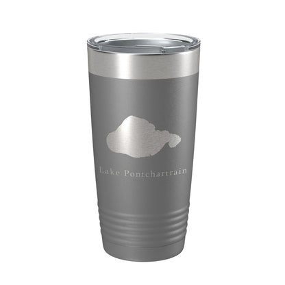 Lake Pontchartrain Map Tumbler Travel Mug Insulated Laser Engraved Coffee Cup New Orleans, Louisiana 20 oz-16