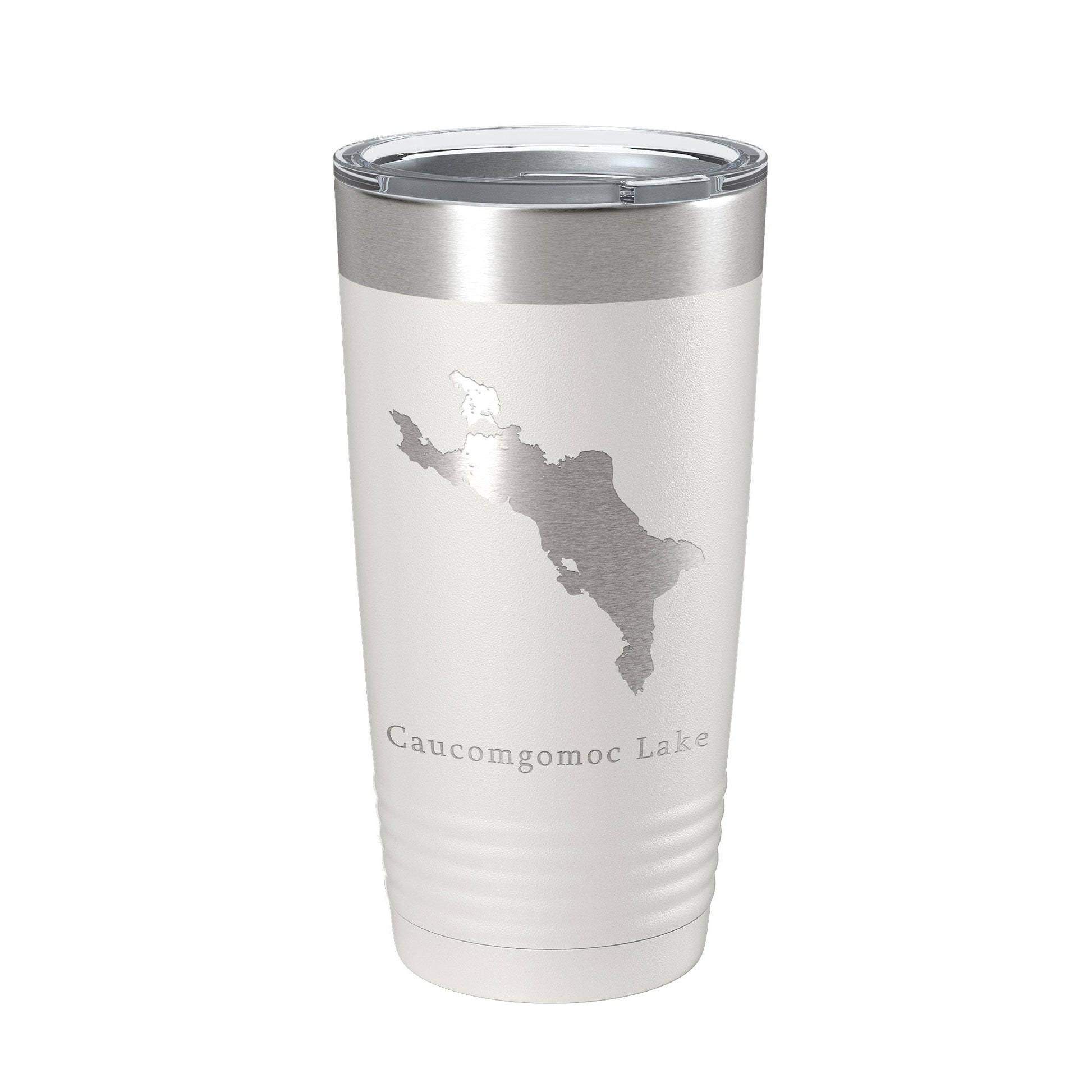 Caucomgomoc Lake Map Tumbler Travel Mug Insulated Laser Engraved Coffee Cup Maine 20 oz-1