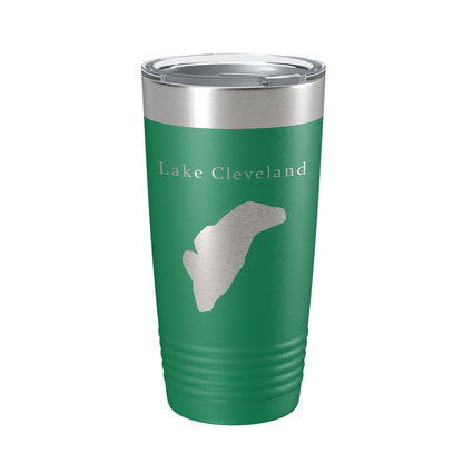 Lake Cleveland Map Tumbler Travel Mug Insulated Laser Engraved Coffee Cup Idaho 20 oz-9